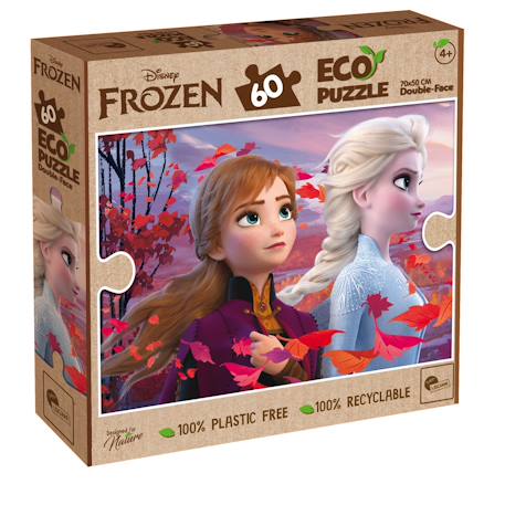 Eco-puzzle 60 pcs double face frozen 2 MULTICOLORE 1 - vertbaudet enfant 