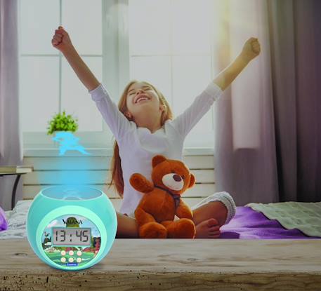 Réveil projecteur Vaiana, fonction alarme, veilleuse avec minuterie, écran LCD MULTICOLORE 5 - vertbaudet enfant 