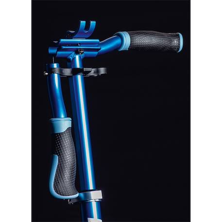 Trottinette aluminium six degrees 205mm Noir et bleu 3 - vertbaudet enfant 
