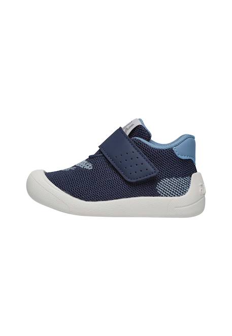 Chaussures premiers pas en similicuir et tissu free vl. Marine 3 - vertbaudet enfant 