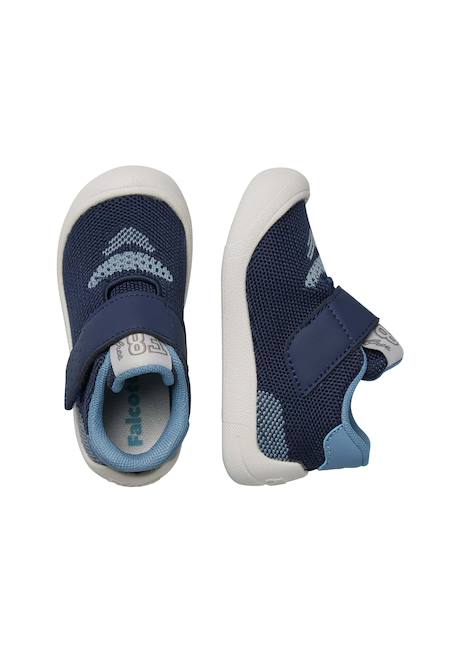 Chaussures premiers pas en similicuir et tissu free vl. Marine 4 - vertbaudet enfant 