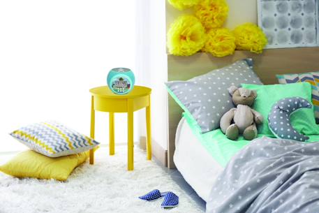 Réveil projecteur Vaiana, fonction alarme, veilleuse avec minuterie, écran LCD MULTICOLORE 4 - vertbaudet enfant 