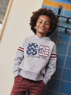 -Sweat à capuche print devant garçon