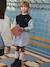 Robe-chemise fille effet 2 en 1 écru+gris chiné+marine 9 - vertbaudet enfant 