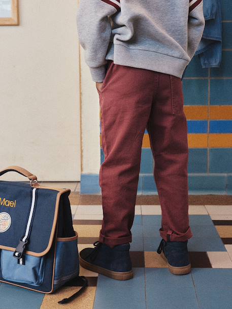 Pantalon garçon  fluide facile à enfiler garçon beige+bleu moyen+bleu nuit+terracotta 29 - vertbaudet enfant 