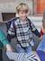 Chemise double matière effet 2 en 1 garçon carreaux blanc 1 - vertbaudet enfant 