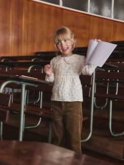 Chemise fille gaze de coton col brodé  - vertbaudet enfant