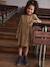 Robe en gaze de coton avec noeuds fantaisie fille écru+olive 4 - vertbaudet enfant 