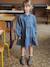 Robe en denim léger fille bleu moyen+denim gris 1 - vertbaudet enfant 
