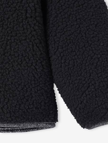 Veste en sherpa Fille anthracite+vanille 4 - vertbaudet enfant 