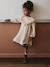 Robe fille gaze de coton imprimée fleurs écru 1 - vertbaudet enfant 