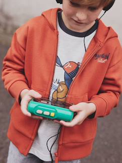 -Sweat zippé à capuche imprimé garçon