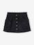 Jupe en velours poches coeur fille anthracite+mauve 1 - vertbaudet enfant 