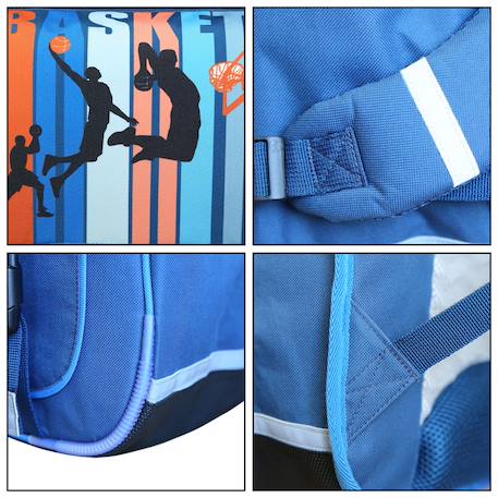 Cartable scolaire primaire phileas  basket Bleu 6 - vertbaudet enfant 