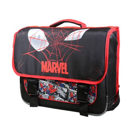 Cartable scolaire primaire spiderman  toile d'araignée Noir 2 - vertbaudet enfant 
