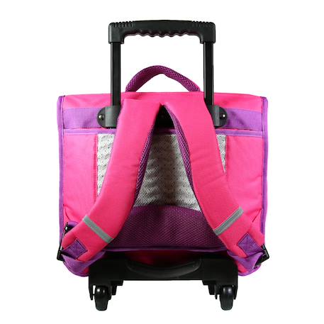 Cartable scolaire à roulettes phileas zèbre Rose 4 - vertbaudet enfant 