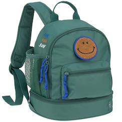 Mini sac à dos carré little gang khaki clair  - vertbaudet enfant