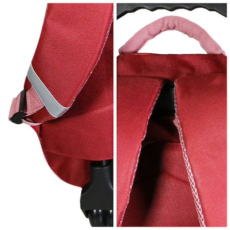 Sac à dos à roulettes primaire cybel Rose 6 - vertbaudet enfant 