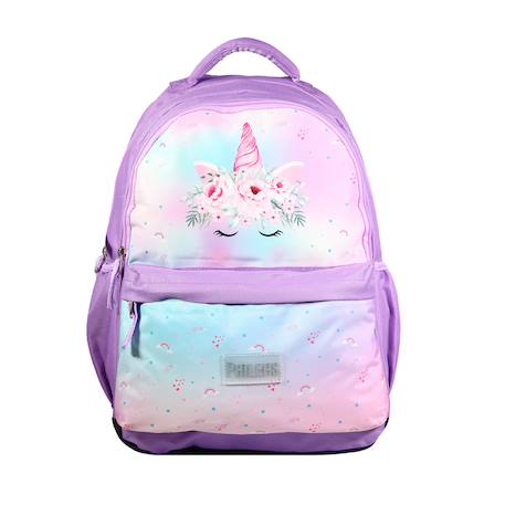 Sac à dos scolaire phileas licorne Violet 1 - vertbaudet enfant 