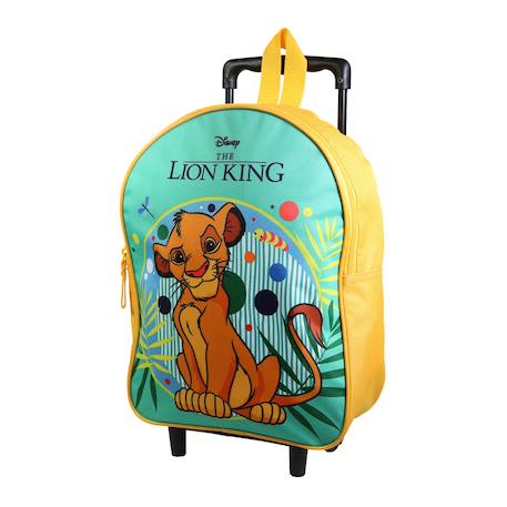 Sac à dos à roulettes maternelle le roi lion Vert 2 - vertbaudet enfant 