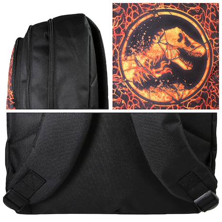 Sac à dos scolaire primaire jurassic world Noir 5 - vertbaudet enfant 