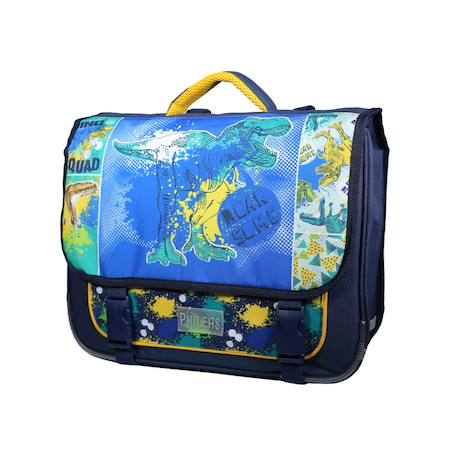Cartable scolaire primaire phileas  dinosaure Bleu 2 - vertbaudet enfant 