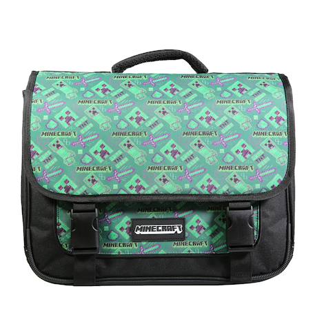 Cartable scolaire primaire minecraft Vert 1 - vertbaudet enfant 