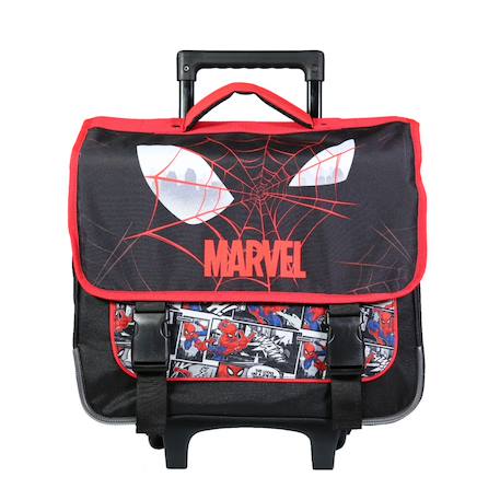 Garçon-Accessoires-Cartable scolaire à roulettes primaire spiderman toile d'araignée