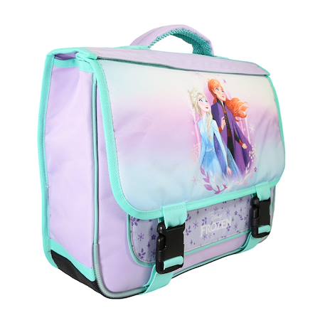 Cartable scolaire primaire rabat réversible la reine des neiges Violet 2 - vertbaudet enfant 