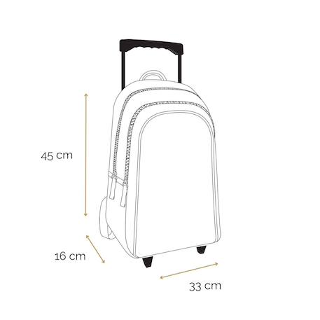 Sac à dos scolaire à roulettes offshore  van & surf Beige 5 - vertbaudet enfant 