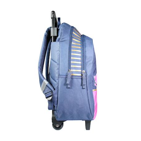 Sac à dos scolaire à roulettes lili lou 3 chats Bleu 3 - vertbaudet enfant 