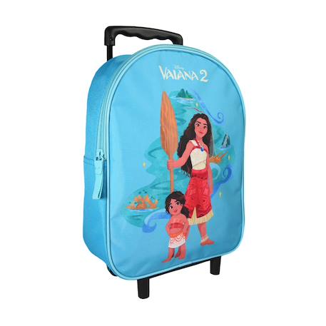 Sac à dos scolaire à roulettes maternelle vaiana disney Bleu 2 - vertbaudet enfant 