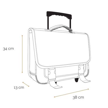 Cartable scolaire à roulettes tortues ninja Noir 5 - vertbaudet enfant 