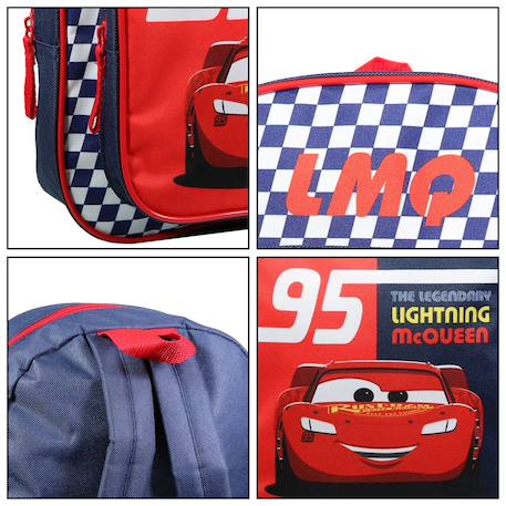 Sac à dos  avec poche maternelle  cars damier Rouge 6 - vertbaudet enfant 