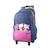 Sac à dos scolaire à roulettes lili lou 3 chats Bleu 2 - vertbaudet enfant 