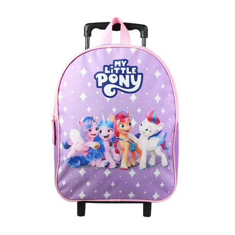 Sac à dos scolaire à roulettes maternelle my little pony Violet 1 - vertbaudet enfant 