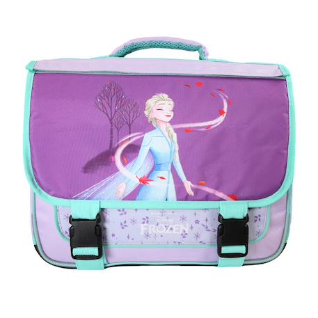 Cartable scolaire primaire rabat réversible la reine des neiges Violet 4 - vertbaudet enfant 
