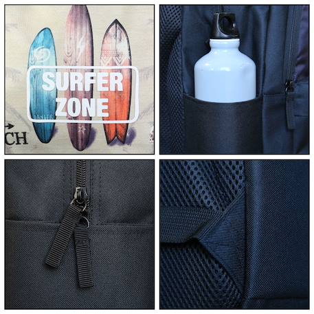 Sac à dos scolaire offshore  van & surf Beige 6 - vertbaudet enfant 