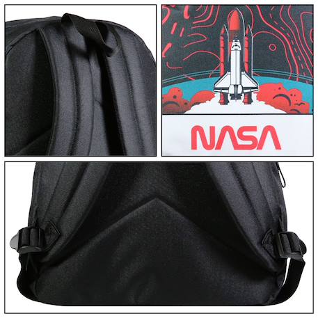 Sac à dos scolaire nasa astronaute Noir 6 - vertbaudet enfant 