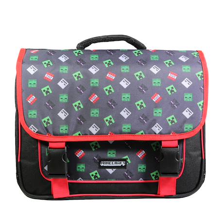 Cartable scolaire primaire minecraft Noir 1 - vertbaudet enfant 