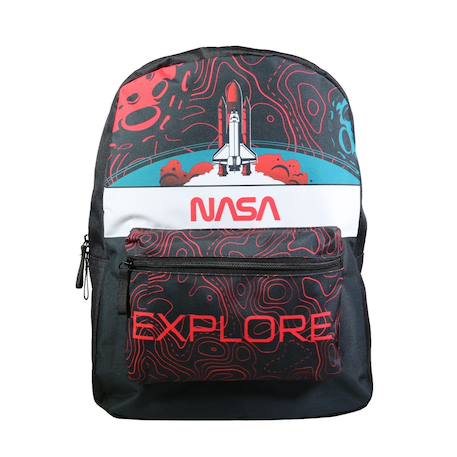 Sac à dos scolaire nasa astronaute Noir 1 - vertbaudet enfant 