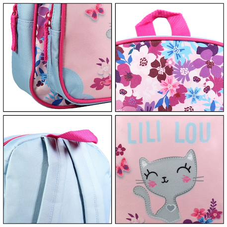 Sac à dos avec poche maternelle  lili lou Rose 6 - vertbaudet enfant 