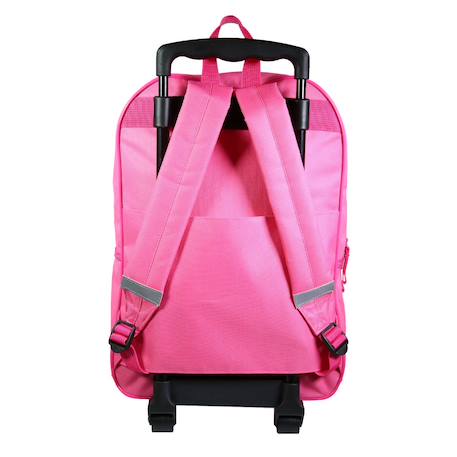 Sac à dos scolaire à roulettes minnie so cool Rose 4 - vertbaudet enfant 