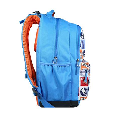 Sac à dos scolaire primaire phileas skateur Bleu 3 - vertbaudet enfant 