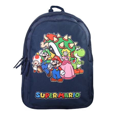 Sac à dos scolaire primaire super mario Bleu 1 - vertbaudet enfant 