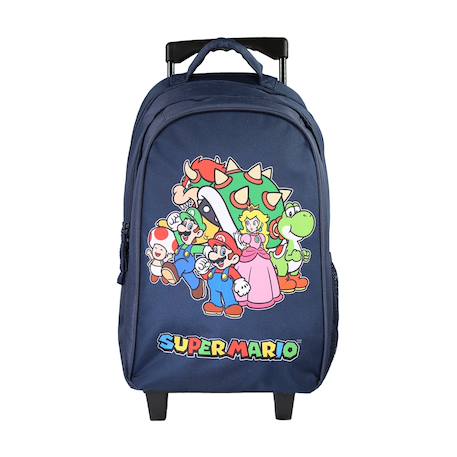 Sac à dos à roulettes primaire super mario Bleu 1 - vertbaudet enfant 