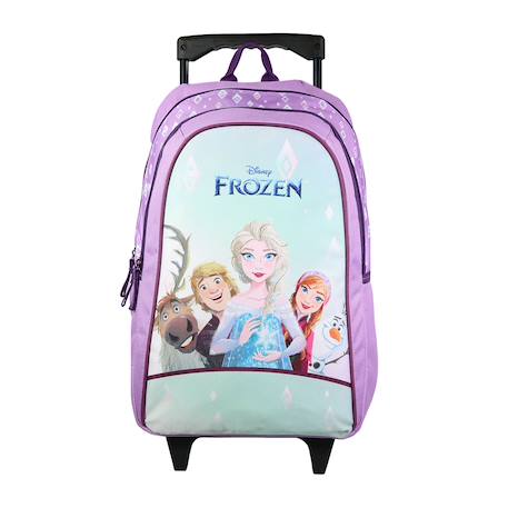 Sac à dos à roulettes scolaire la reine des neiges / frozen Violet 1 - vertbaudet enfant 