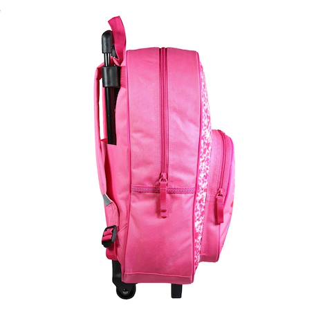 Sac à dos scolaire à roulettes minnie so cool Rose 3 - vertbaudet enfant 