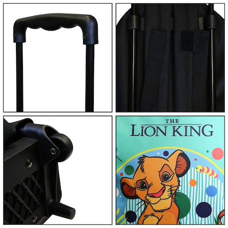 Sac à dos à roulettes maternelle le roi lion Vert 6 - vertbaudet enfant 