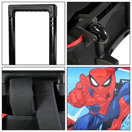 Cartable scolaire à roulettes spiderman Bleu 6 - vertbaudet enfant 